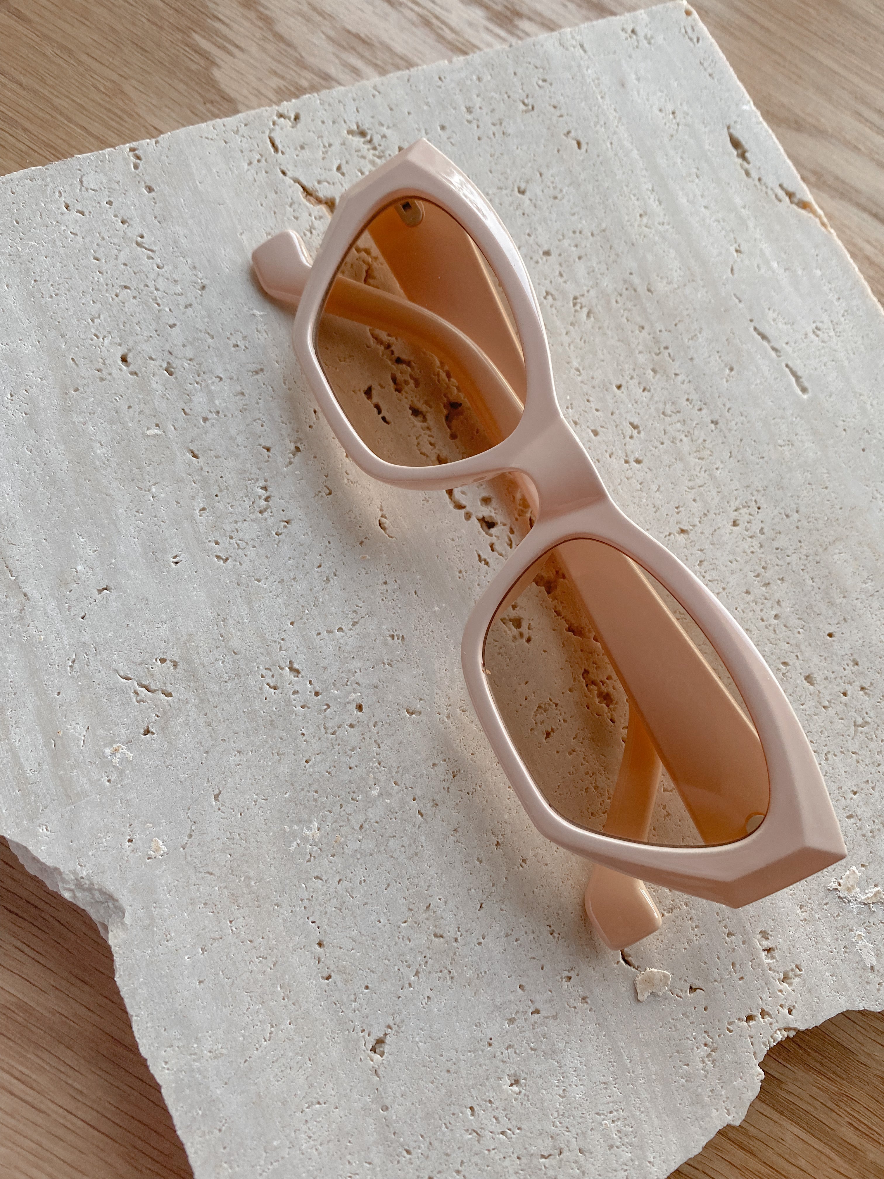 Fashion Sunglasses & Eyewear Hallie Baby Pink Sunglasses