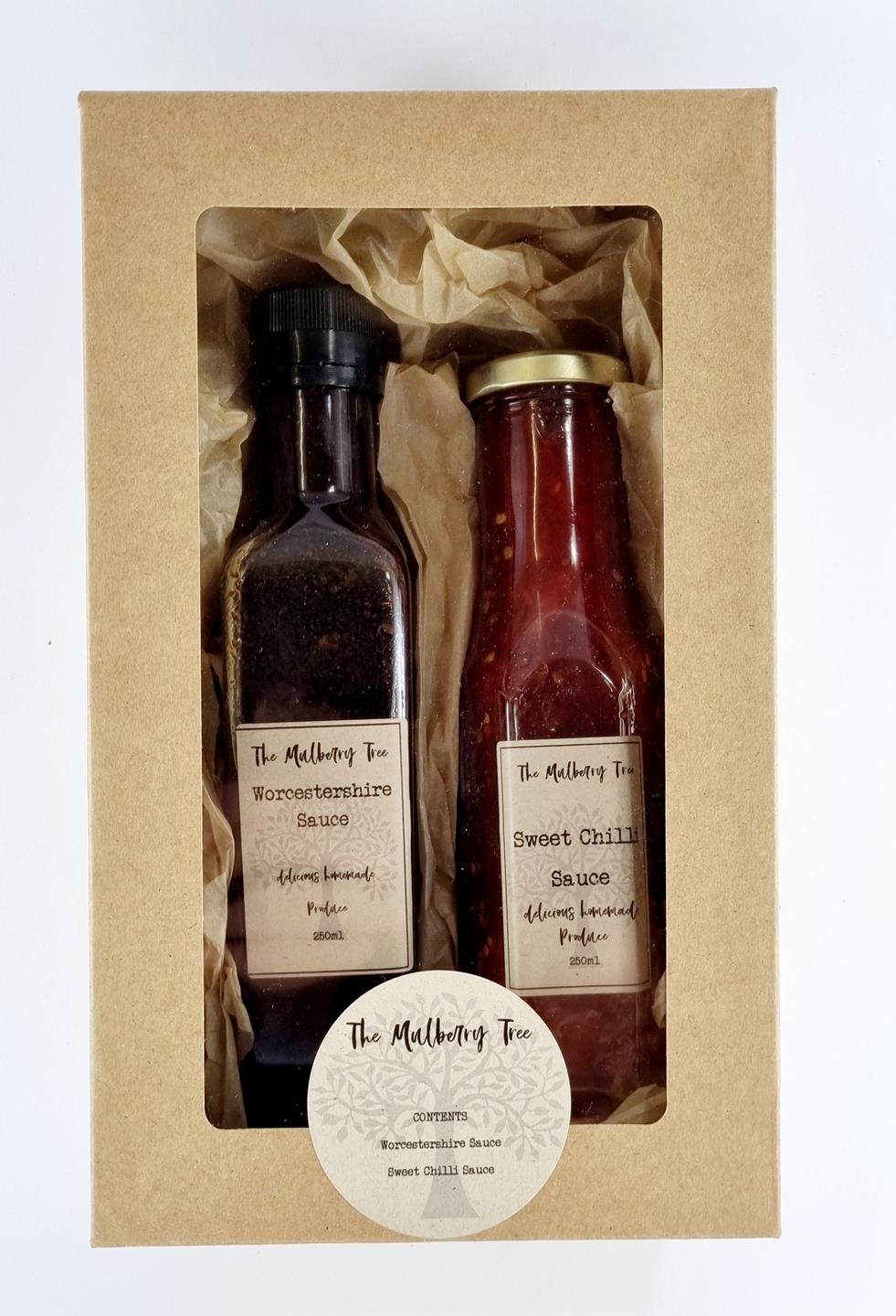 Worcestershire sauce and Sweet Chilli Sauce Gift Pack The Mulberry Tree
