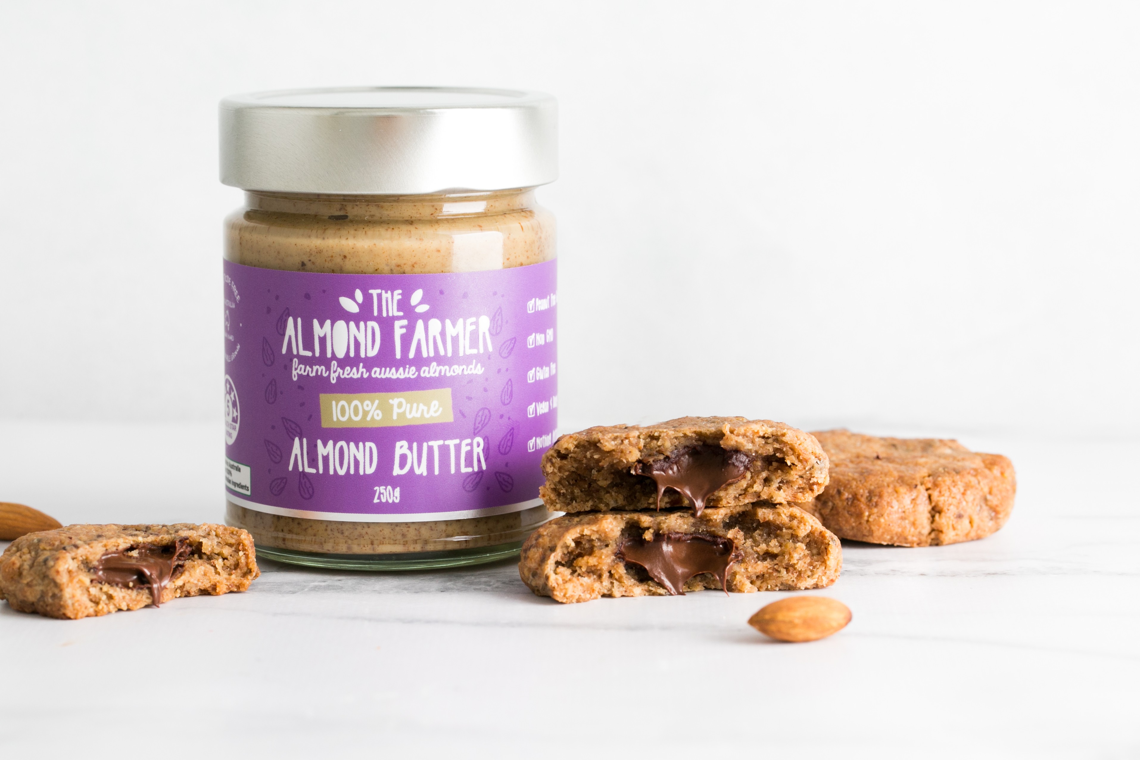 100 Pure Almond Butter 250g The Almond Farmer