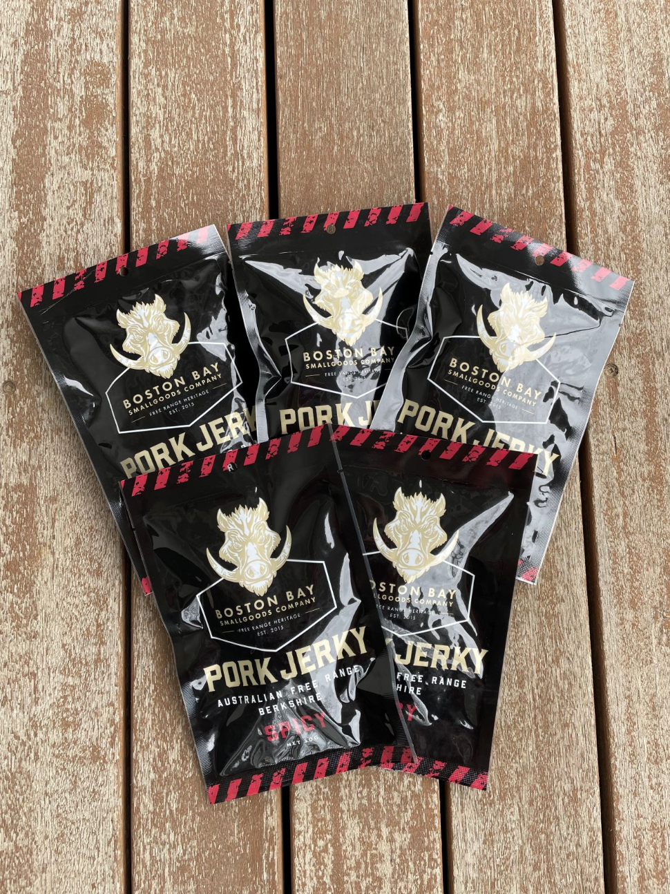 Boston Bay Smallgoods Spicy Pork Jerky Bulk Pack