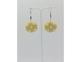 World Fair Trade KAZURi bead earrings, Adelaide, South Australia, Yellow, Lemon,