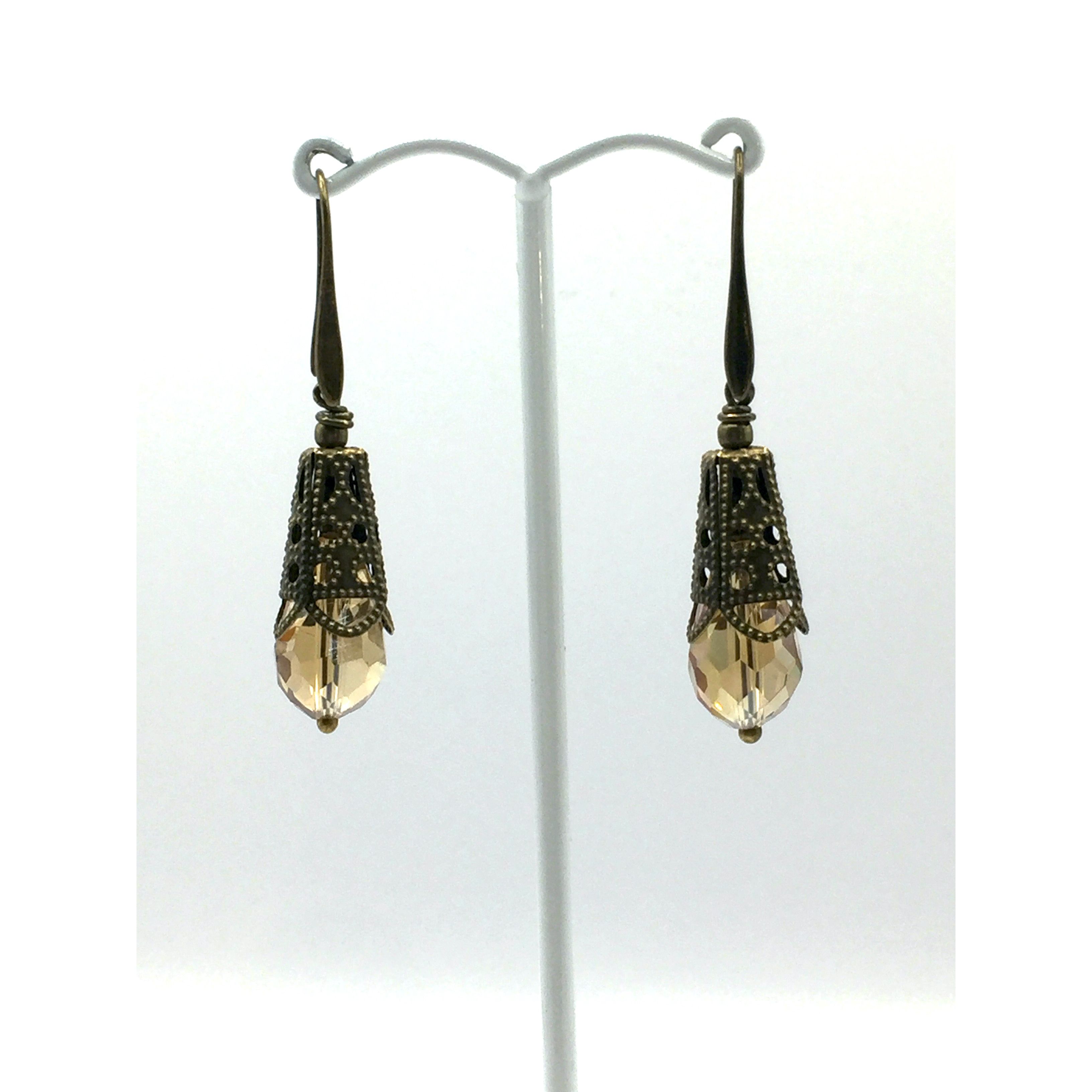 Acacia Arts Glass Drop Bead Earrings
