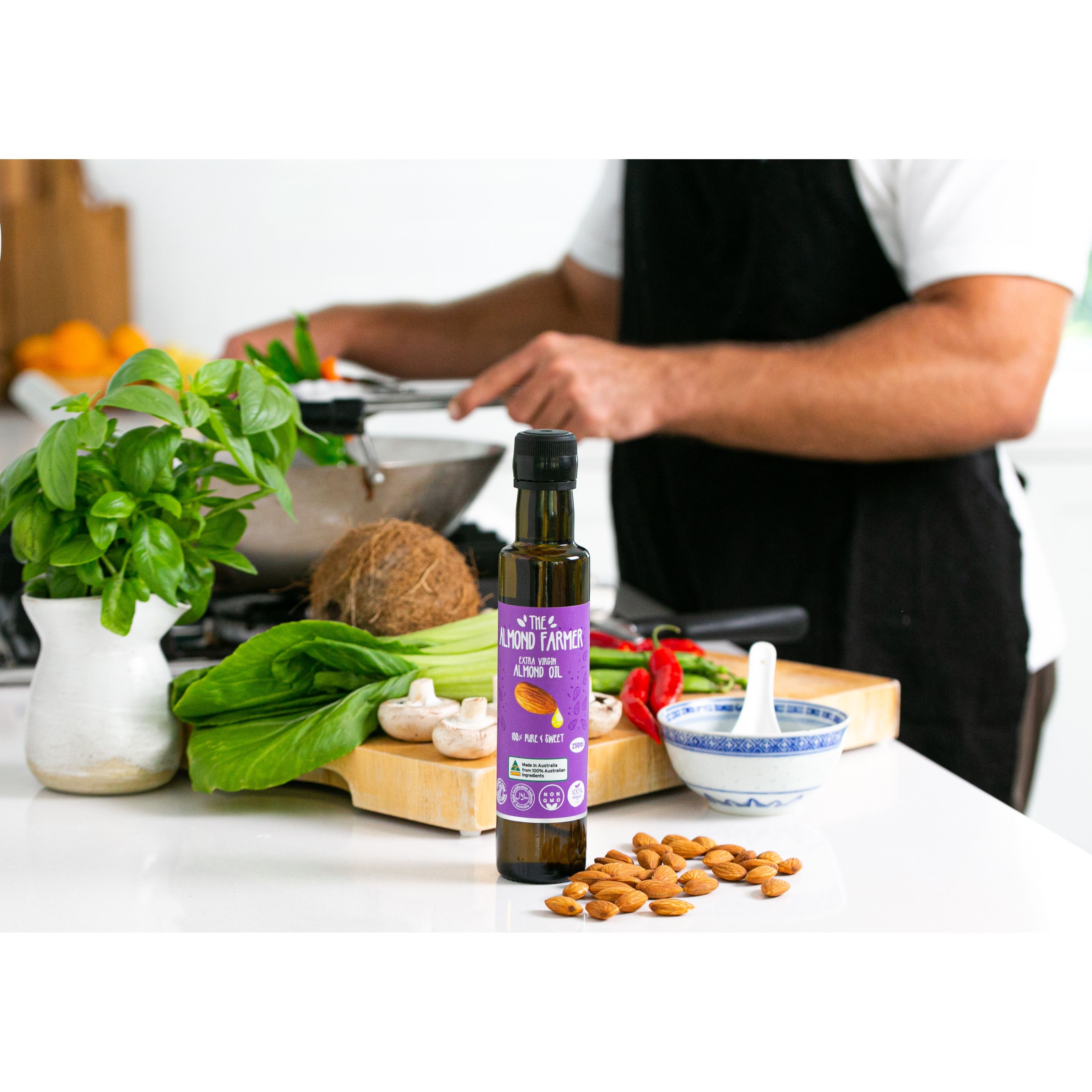 Extra Virgin Almond Cooking Oil 250ml The Almond Farmer