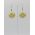 World Fair Trade KAZURi bead earrings, Adelaide, South Australia, Yellow, Lemon,