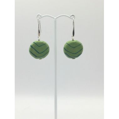 World Fair Trade, KAZURi, clay, bead, Earrings, Green, Adelaide, South Australia,